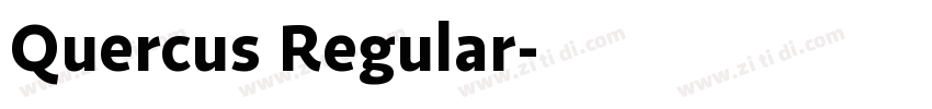 Quercus Regular字体转换